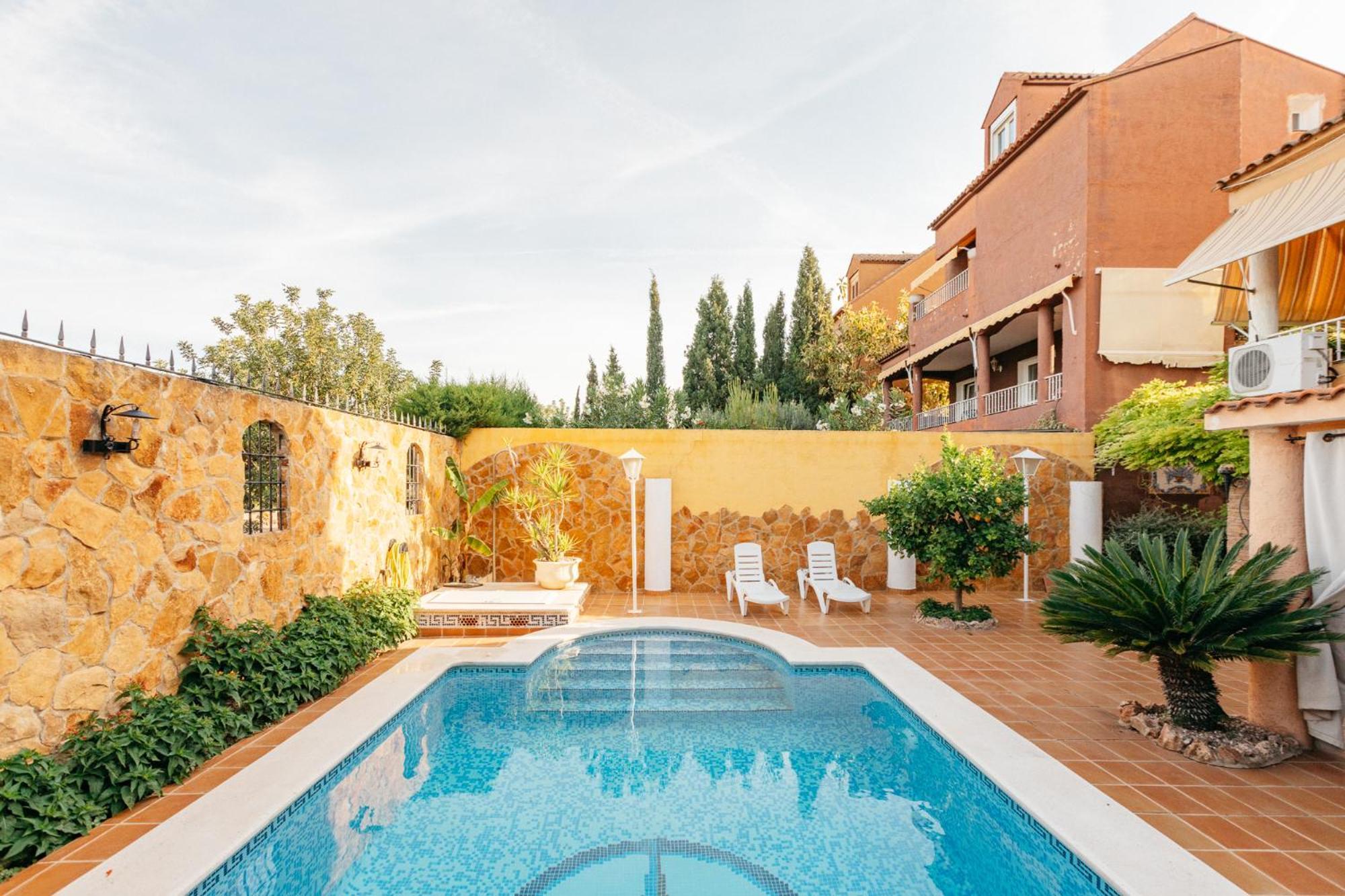 Chalet, Villa Rodeada De Naturaleza Piscina A Doce Klm De Valencia Y 7 Del Aeropuerto Eksteriør billede