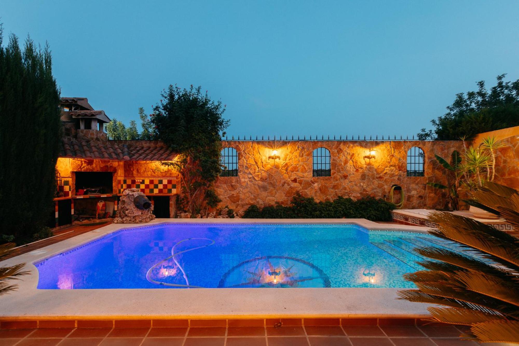 Chalet, Villa Rodeada De Naturaleza Piscina A Doce Klm De Valencia Y 7 Del Aeropuerto Eksteriør billede