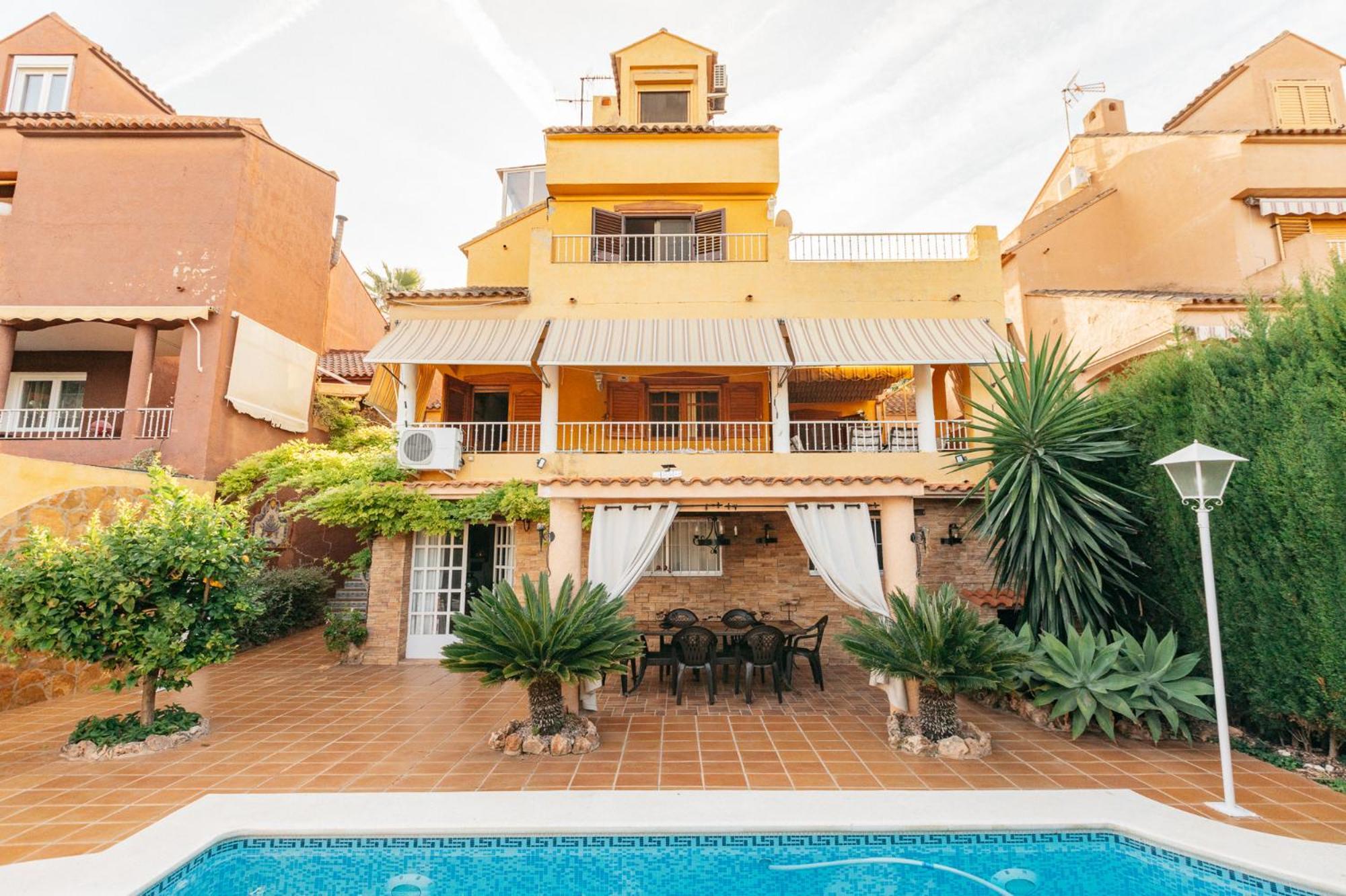 Chalet, Villa Rodeada De Naturaleza Piscina A Doce Klm De Valencia Y 7 Del Aeropuerto Eksteriør billede
