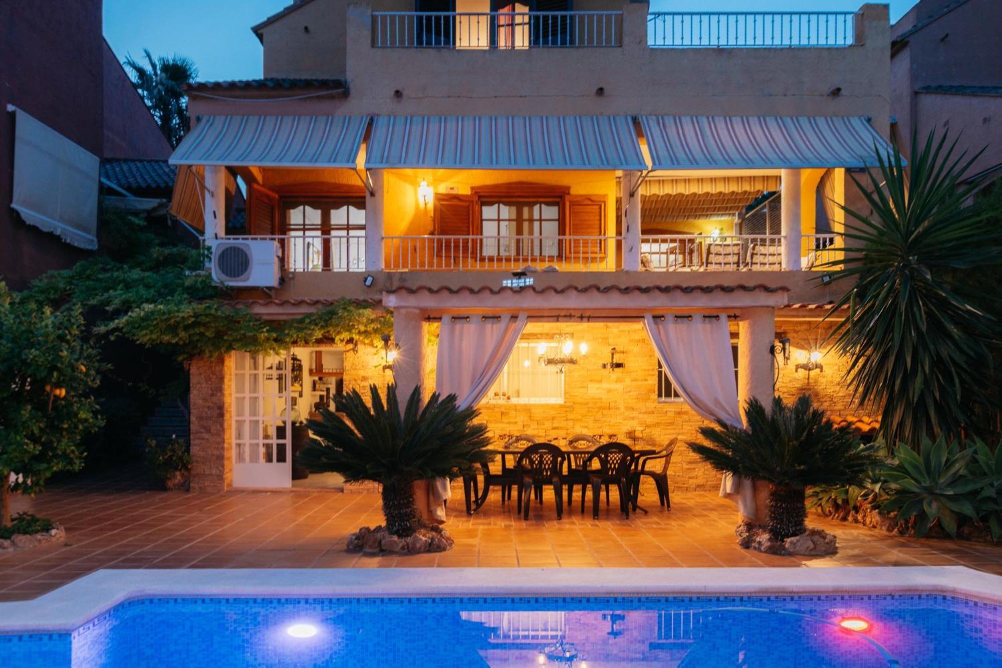 Chalet, Villa Rodeada De Naturaleza Piscina A Doce Klm De Valencia Y 7 Del Aeropuerto Eksteriør billede